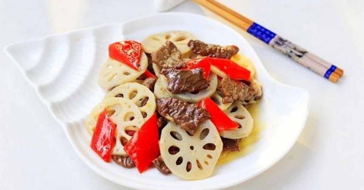 Củ sen xào thịt bò với công thức đơn giản cho bữa cơm thêm ngon