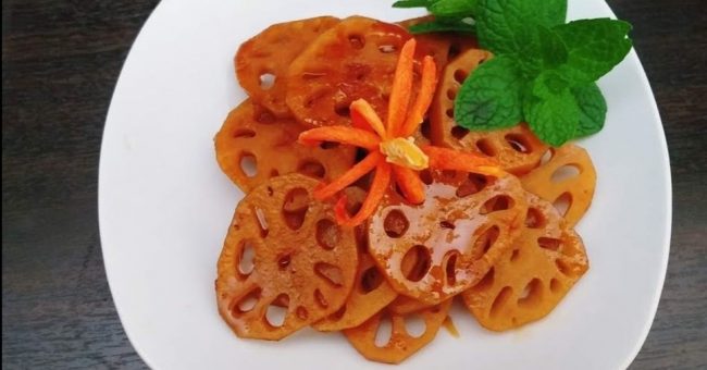 Hướng dẫn cách làm món củ sen kho nước tương ngon lạ đổi vị bữa cơm