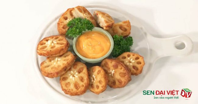 Hướng dẫn cách làm món củ sen kẹp chả cá basa chiên giòn ngon hết nấc