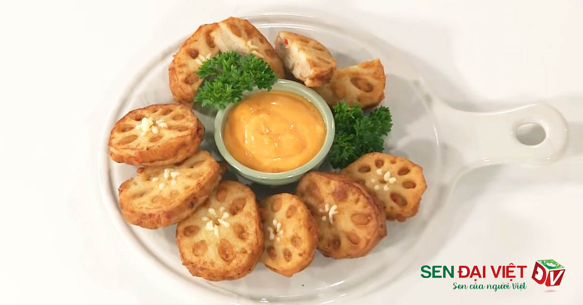Hướng dẫn cách làm món củ sen kẹp chả cá basa chiên giòn ngon hết nấc Hướng dẫn cách làm món củ sen kẹp chả cá basa chiên giòn ngon hết nấc