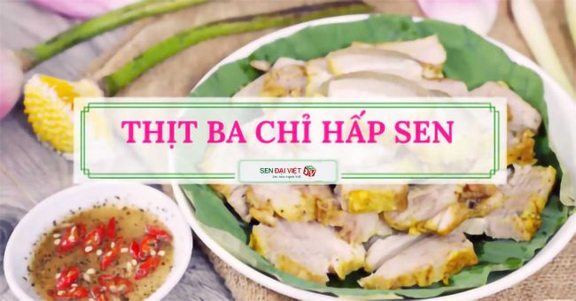Thịt ba chỉ hấp lá sen đậm đà, thơm hương với cách làm siêu đơn giản