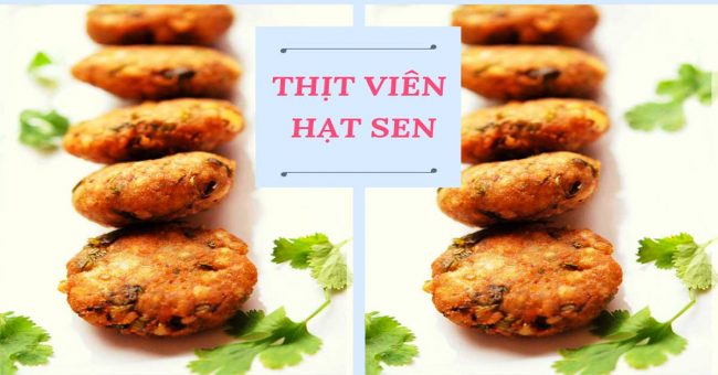 Thịt viên hạt sen nóng hổi vừa thổi vừa ăn cho bé nhà mình
