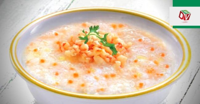 Cháo tôm hạt sen