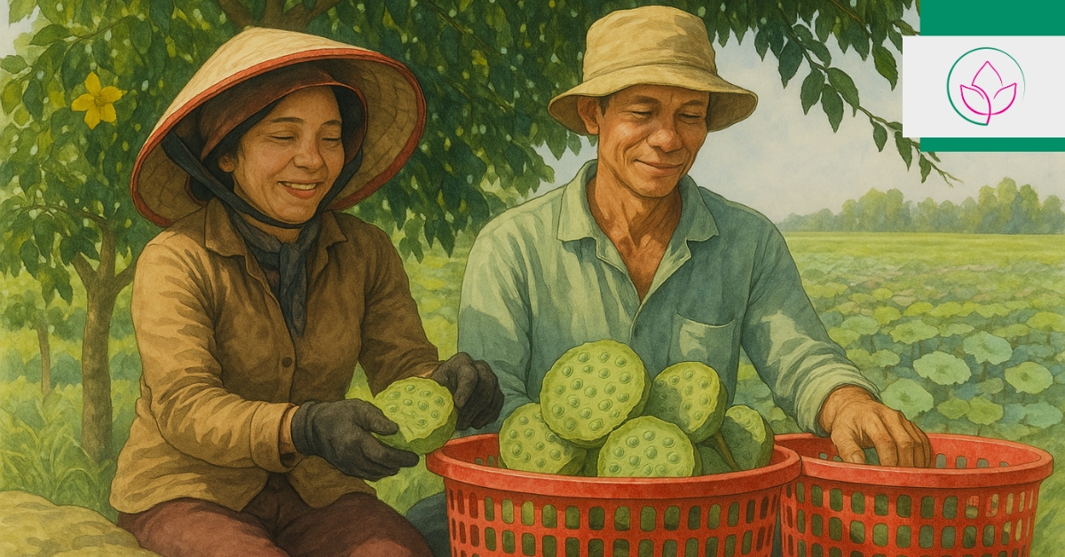 nghe-hai-guong-sen Nghề hái gương sen