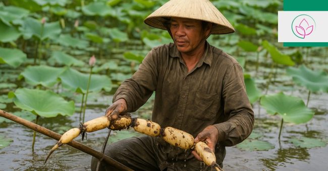 nghe-trong-cu-sen1 Nghề trồng củ sen